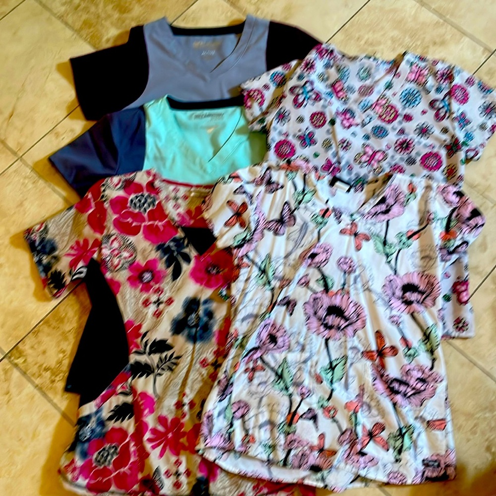 Lot of Size M Scrub Tops